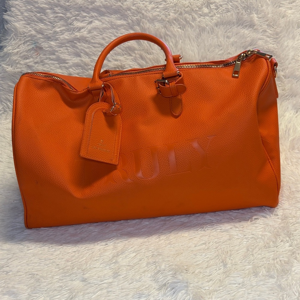 TRULY LOS ANGELES Orange Leather Women's Bag gently used